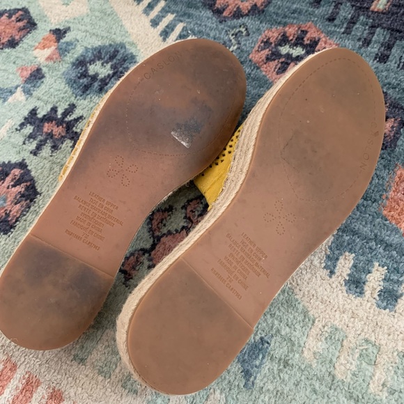 Caslon Yellow Woven Sandals - Picture 3 of 4